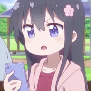 😠 anime, girl, cartoon, cute, phone telegram sticker