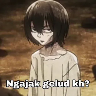 📎 Ngajak gelud kh? Anime, Personaggio, Adesivo whatsapp sticker