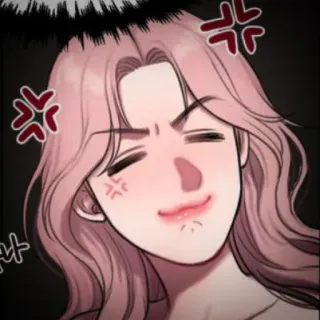 👙 Cartoon, Wütend, Frau, Anime, Meme telegram sticker