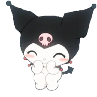 😀 Kuromi kuromi, sanrio, anime, dessin animé, mignon, kawaii telegram sticker