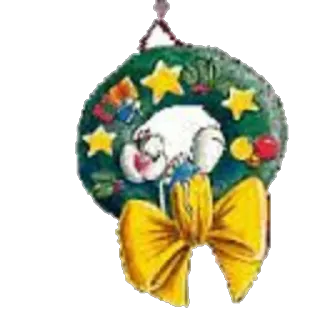 🎅 Natal, guirlanda, feriado, decoração, ornamento telegram sticker