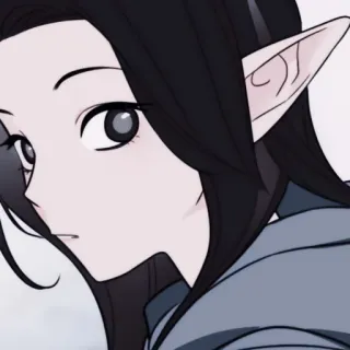 ✖️ Elf, Anime, Fantasy, Personage, Vrouw whatsapp sticker