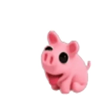 🙏 돼지, 동물, 만화, 분홍색, 귀여운, 웃긴 whatsapp sticker