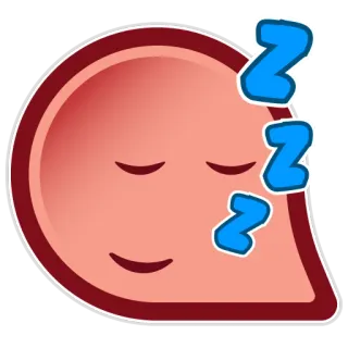 😴 Z Z Z tidur, tertidur, zzz, lelah, mimpi, kartun, emoji telegram sticker