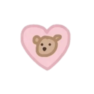 💞 Teddybär, Herz, niedlich, kawaii, rosa telegram sticker