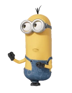 🍋 Minion การ์ตูน, ตัวละคร, แอนิเมชั่น, ภาพยนตร์, สีเหลือง telegram sticker