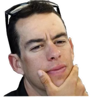 🤔 男人, 思考, 人, 肖像, 太阳镜 telegram sticker