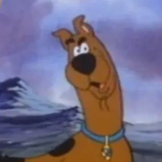 🤨 Scooby-Doo cartoon, dog, Scooby-Doo, animated, funny telegram sticker