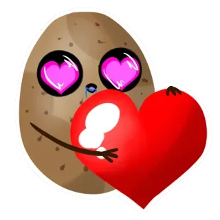 Funny Potato @stickersb2b telegram stickers