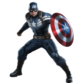 🇺🇸 Captain America superhero, marvel, avengers, shield, captain america telegram sticker