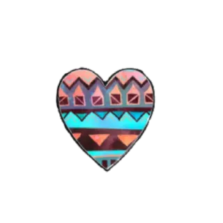 😞 hati, pola, geometris, cinta, stiker telegram sticker