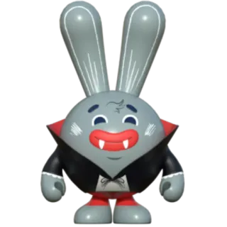 🧛‍♂️ แวมไพร์, กระต่าย, กระต่าย, ฮาโลวีน, สัตว์ประหลาด, การ์ตูน telegram sticker