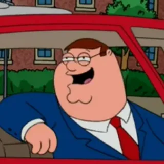 🌚 Peter Griffin Family Guy Cartoon, Comedy, Peter Griffin, Family Guy, Erwachsenenanimation telegram sticker
