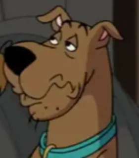 😒 Scooby Doo scooby doo, cartoon dog, animated character, mystery, dog telegram sticker