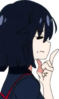 🤔 Mako Mankanshoku Kill la Kill Anime, Kill la Kill, Mako Mankanshoku whatsapp sticker