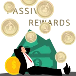 👍 PASSIVE REWARDS passive income, rewards, money, coins, success, wealth, finance telegram sticker