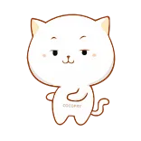 💃 кот, милый, животное, каваий, котенок, питомец, мультфильм, стикер telegram sticker