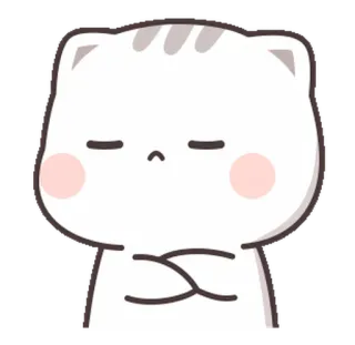 🎭 кот, милый, стикер, животное, мультфильм, каваи telegram sticker