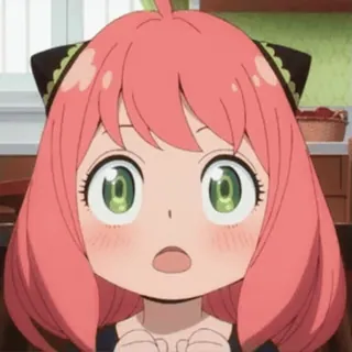 ❤️ Anya Forger Spy x Family Anime, Spy x Family, Anya Forger, Kreskówka, Dziecko, Postać telegram sticker