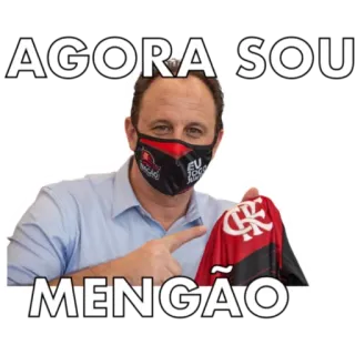 🔴 AGORA SOU MENGÃO football, foot, sport, équipe, brésil, mengo, fan telegram sticker