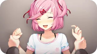 😀 Natsuki Doki Doki Literature Club! Anime, Manga, Gegriffen, Kampf, Dokidoki telegram sticker