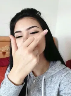 🖕 dedo do meio, gesto, ofensivo, mulher, fuck you, desprezo, desrespeitoso telegram sticker