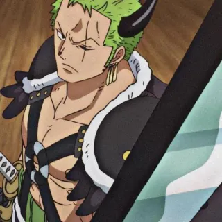 🌽 Roronoa Zoro One Piece anime, sword, pirate, roronoa zoro, one piece, character, katana telegram sticker