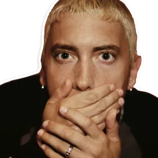 🙊 Eminem rapper, singer, eminem, musician telegram sticker