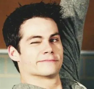 😉 Dylan O'Brien acteur, clin d'oeil, célébrité, portrait, Teen Wolf telegram sticker