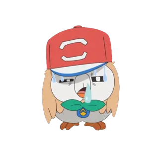 🥶 Rowlet pokemon, rowlet, owl, crying telegram sticker