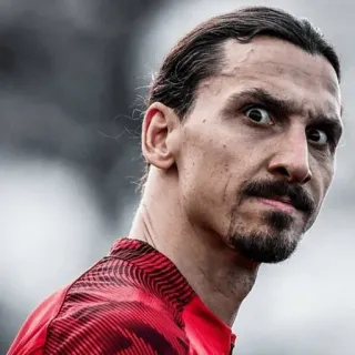 🤨 Zlatan Ibrahimović sepak bola, olahraga, atlet, Zlatan Ibrahimović telegram sticker