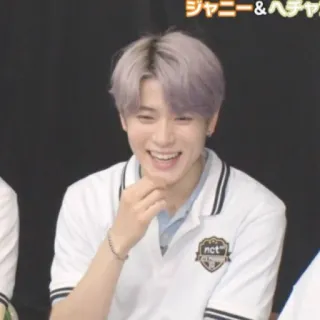 🦅 ジャニー & ヘチャン мужчина, k-pop, улыбка, человек, портрет, развлечения whatsapp sticker