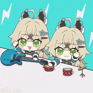 Genshin Impact @fixfox whatsapp stickers