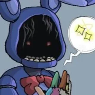 🌟 Bonnie Five Nights at Freddy's jeu vidéo, horreur, animatronique, personnage whatsapp sticker