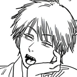 ⚙️ Denji Chainsaw Man Anime, Manga, Chainsaw Man, Denji, Portrait telegram sticker
