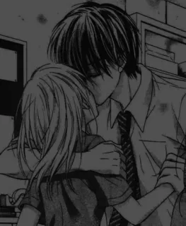 🫢 Anime, Manga, Romance, Bacio, Coppia telegram sticker