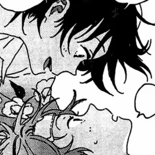 🖤 Anime, Manga, Fiori, Romance, Ragazzo, Arte, Disegno telegram sticker