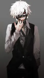 😬 Ken Kaneki Tokyo Ghoul Anime, Manga, Ghoul, Ken Kaneki, Horror, Dark Fantasy whatsapp sticker
