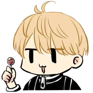 🍭 kẹo mút, hoạt hình, dễ thương, kawaii telegram sticker