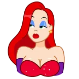 🤪 Jessica Rabbit Who Framed Roger Rabbit Cartone animato, Animazione, Personaggio, Jessica Rabbit, Film telegram sticker