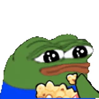 🍿 Pepe the Frog pepe, rana, meme, cultura internet, triste telegram sticker