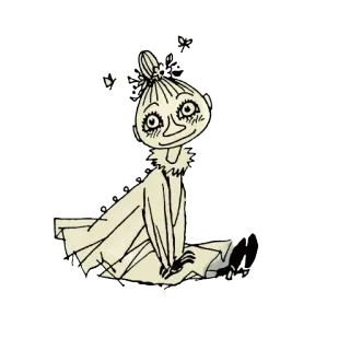 😙 Little My Moomins Moomin, Pequeña My, dibujos animados, personaje, ilustración telegram sticker