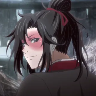 🏮 anime, blush, man, character telegram sticker