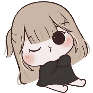 🥺 Kreskówka, Słodkie, Chibi, Kawaii, Anime, Dziewczyna telegram sticker