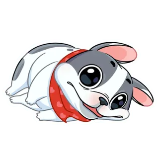😴 cachorro, filhote, fofo, animal, desenho animado, adesivo telegram sticker