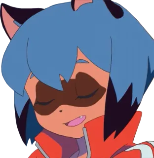 😄 Michiru Kagemori BNA Anime, Tanuki, BNA, Michiru Kagemori, Animale, Umano, Ragazza telegram sticker