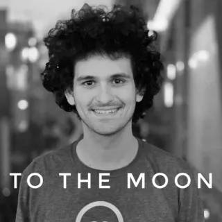 🚀 Sam Bankman-Fried TO THE MOON whatsapp sticker
