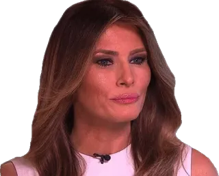 😐 Melania Trump melania, trump, donna, persona, ritratto, ex first lady whatsapp sticker