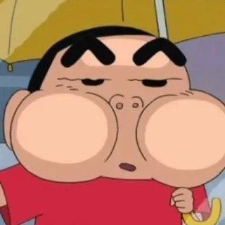 😒 Shin-chan Nohara Crayon Shin-chan Anime, Manga, Cartoni animati, Divertente, Commedia, Bambino, Ombrello telegram sticker
