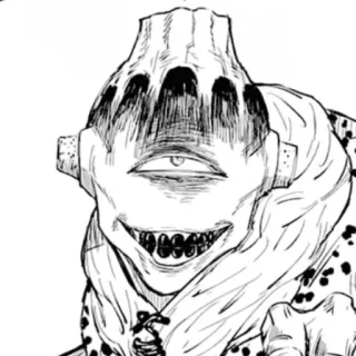 ☺ Potwór, Stworzenie, Jednooki, Horror, Straszny, Anime, Manga telegram sticker